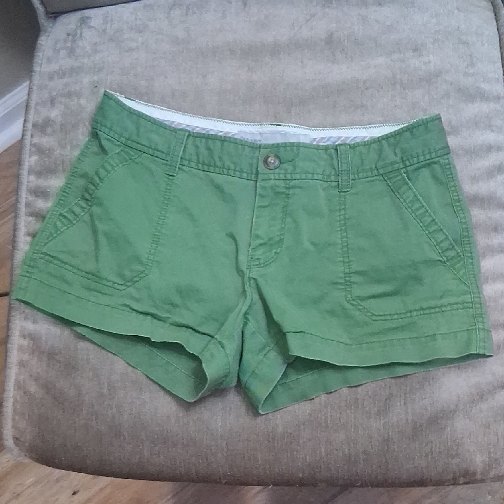 Old Navy Green Cargo Shorts Relaxed Fit Cotton
